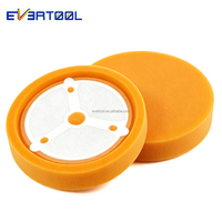 EVERTOOL 180mm Schwarzer Schaum Auto Polier Pads Poliers Ch Eiben Pads Puffer Pads Auto Poliers Chwamm