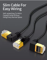Cablecreation Cat7 Ultra Slim Angle Droit SSTP Blindé Réseau Ethernet Câble Ordinateur Accessoires
