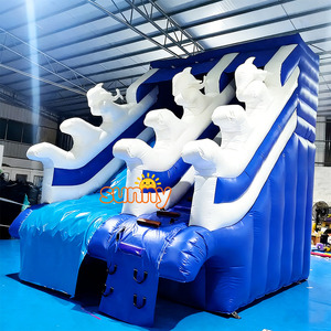 Grand toboggan aquatique gonflable commercial pour piscines creusées, adapté aux adultes - Product Image 2