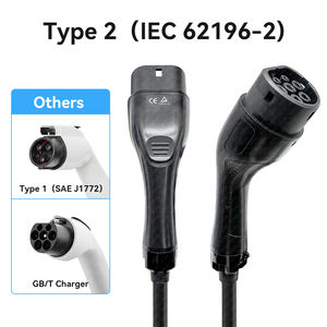 Aichieタイプ<span class=keywords><strong>2</strong></span>ポータブルEv充電器Type2 7kw 32Aソケット<span class=keywords><strong>2</strong></span> P + E産業プラグ5m TPUケーブル高速充電ステーション - Product Image 4