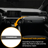 Accessoires décoratifs faciles à installer, garniture de bande de console centrale du tableau de bord intérieur, adaptée à la Toyota Tacoma 2024 2025