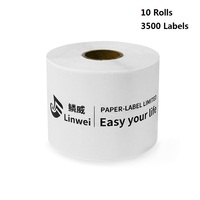 10 rouleaux d'étiquettes d'expédition thermiques directes de haute qualité 57 mm x 102 mm (2,25 x 4 pouces) - 3500 étiquettes au total