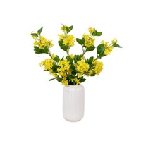 Bunga Lilac Sutra Buatan Daun Osmanthus Rangkaian Bunga Wangi untuk Dekorasi Ruang Tamu Rumah