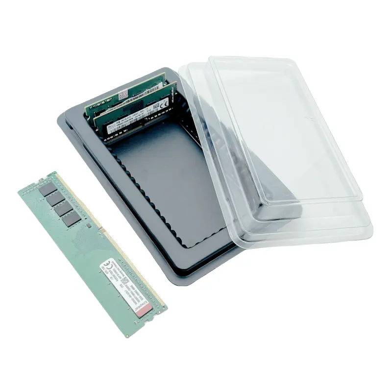Wholesale DDR3 DDR4 RAM tray plastic box packaging 10pcs DIMM or 20pcs SODIMM