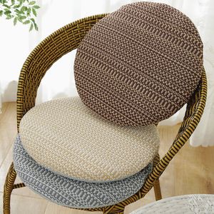 Cotton Linen Seat Cushion Thickened Removable Washable Sponge-filled <b>Chairs</b> Stool <b>Chair</b> <b>Pad</b> Solid Color Home Decor - Product Image 1