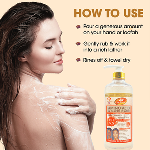 Gel <span class=keywords><strong>Douche</strong></span> Éclaircissant en Gros à l'Extrait Anti-Imperfections, Acné et Rides, Élimine les Taches Brunes, 1000 ML - Product Image 6