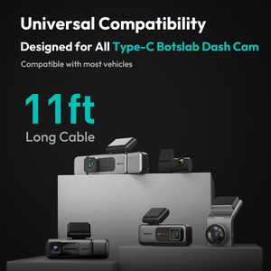 360 Dashcam Cyberpunk <b>Dash</b> Cam Hardwire Kit Fuse Tap 24H Parking Mode Sentry Mode Power Cable Type-C 12V-30V G980H - Product Image 2