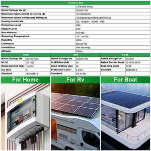 CNLonQcom 24 meses de garantía PV 1-6string 500V/1000V IP65 Panel Array Power Solar PV String Combiner Box para Solar - Product Image 2