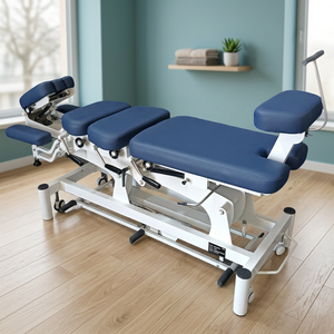 Table de chiropratique 3D la plus vendue avec plaques de descente pré-tendues réglables, cadre en acier, lit de physiothérapie ostéopathique - Product Image 3