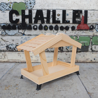 Grande boîte à oiseaux moderne en bois poli, écologique, modèle ChengShuo Q022, marque ZROSY, forme irrégulière, décoration de table