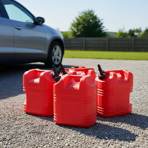 Contenedor de Combustible de 5 Galones Rojo, 4 Piezas, Cilindros de Gas Portátiles para Autos - Product Image 2