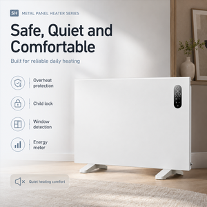 Radiateur <span class=keywords><strong>électrique</strong></span> mural programmable multi-mode hebdomadaire 500W-2500W <span class=keywords><strong>avec</strong></span> écran LED pour l'Europe - Product Image 1