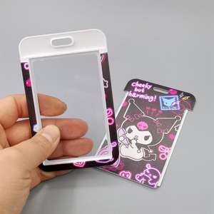 Titulaire de la carte belle bande dessinée mélodie Purin Kuromi longes étui nom Badge ID crédit s couverture accessoires cadeau - Product Image 3