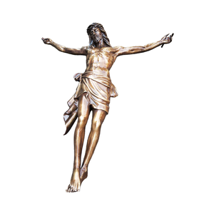 Statuette religieuse en bronze coulé sur mesure - Figurine de la crucifixion de Jésus pour l'Église catholique, style statuaire XT-AR-013, Crucifixion de Jésus X - Product Image 6