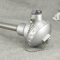 Sonde de température PT100 avec filetage NPT 1/2, thermocouple RTD industriel avec tête de borne étanche
