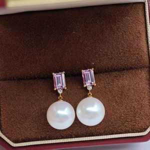 Pendientes de Diamantes Cultivados en Laboratorio de Platino (PT900) de UM Jewelry, Venta al por Mayor, para Compromiso, Boda, Uso Diario Unisex/Hombre/Mujer, Aniversario - Product Image 6