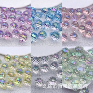 High Transparency Iridescent Faceted Disco <b>Ball</b> Beads 16mm Plastic Resin DIY Jewelry Making Supplies Yiwu Origin - Product Image 1