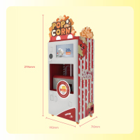 Automatische popcornmachines voor zelfbediening in winkels.