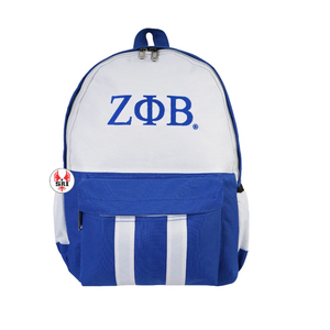 Sac à dos brodé pour femmes de la sororité Zeta Phi Beta, accessoires grecs |   Sac à dos de voyage personnalisé pour femmes sublimé ZPB Sorority - Product Image 2