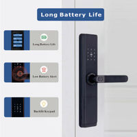 Cerradura Inteligente Electrónica con Huella Dactilar, Contraseña, Tarjeta, Anti-Robo, Wi-Fi, App TT Lock, Cilindro Grado C