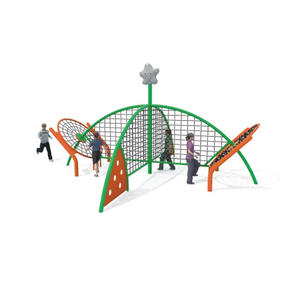 Iyi tasarım güvenli ve ucuz açık bahçe ekipmanları anaokulu oyun alanı ile tırmanma duvarı slayt - Product Image 6