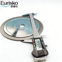 Disque de coupe CBN électrolytique Eurisko ORS-CBN227 150mm/6mm/25mm, outil abrasif haute dureté pour la précision des anneaux de soupape en métal ferreux