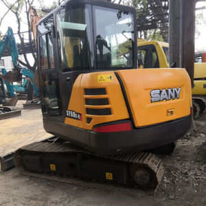 Pelleteuse hydraulique sur chenilles de 6 tonnes SY60C-9 SANY d'occasion avec boîte de vitesses et pompe de haute qualité - Product Image 1