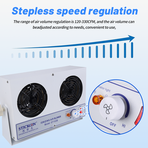 ST102B 台式双头交流220V 50Hz ESD静电消除离子风机，具有可调防静电功能 - Product Image 5