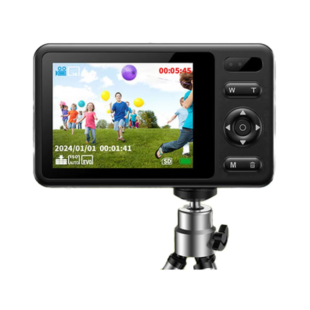 BENJIE New Generation 2.8 Inch Large Screen Digital Camera for Students Supports Replaceable Battery Beauty Filters for Selfies