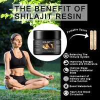 OEM ODM Marque Privée Résine de Shilajit Dorée Équilibre Naturel de la Santé Complément Alimentaire Shilajit Naturel de l'Himalaya Produits Purs
