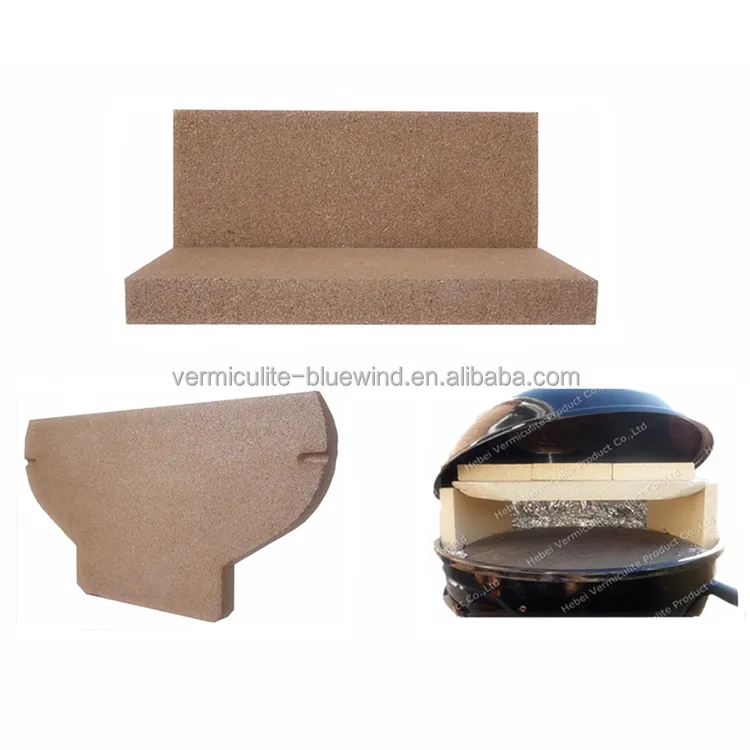 Vermiculite Fire Resistant Board 700 Density Insulation Board for Wood Silver Silicon Carbide Plate High Temperature Resistance