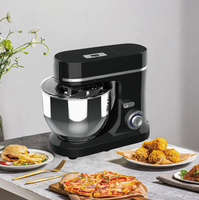 Robot culinaire compact automatique en acier inoxydable pour pétrir, mélanger, fouetter, hacher la viande et extraire le jus, idéal pour la cuisine domestique