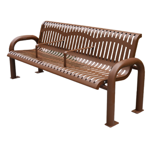 Extérieur en acier moderne 2 personnes 3 personnes <span class=keywords><strong>banc</strong></span> parc public rue loisirs <span class=keywords><strong>banc</strong></span> chaise extérieur jardin métal longs bancs - Product Image 4