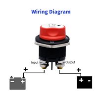 Interrupteur isolateur de batterie double étanche 300A, coupe-circuit haute puissance pour moteur de bateau, yacht, camping-car, camion, automobile