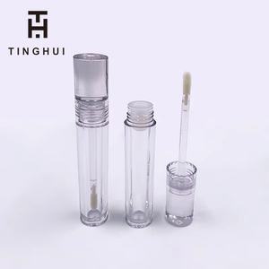 Envases de Brillo Labial Reciclables Personalizados con Muestra Gratuita, Tubos Redondos Transparentes para Brillo Labial con Pincel - Product Image 5