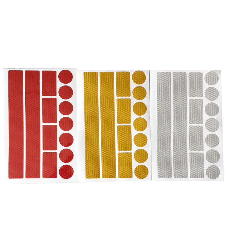 Wholesale Motorcycle Road Bicycle Warning Reflector Film Night Cycling Decal Tape Sticker Bike Reflective Sticker