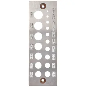 Placa de espiga de acero A2 Placa de espiga de acero de 17 agujeros para carpintería Placa de espiga de acero de alta velocidad