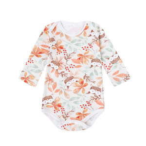 2026 En gros Combinaison bébé en coton à manches longues, à motifs de dessins animés, pour nouveau-né - Product Image 5