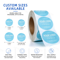 Rouleau d'étiquettes autocollantes en PVC sur mesure, étiquettes en vinyle autocollantes imperméables pour bouteilles et produits