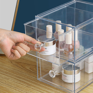 Ngăn Kéo Để Bàn Bằng Acrylic Trong Suốt Có Thể Xếp Chồng Được Hộp Đựng Mỹ Phẩm Hộp Đựng Dụng Cụ Gia Đình - Product Image 3