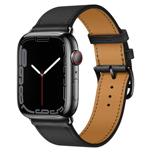Cuir de couche supérieure directe d'usine pour Apple <span class=keywords><strong>IWatch</strong></span> 10 9 8 7 6 5 42MM 45MM 46MM 49MM <span class=keywords><strong>Bracelet</strong></span> de montre en cuir véritable - Product Image 3