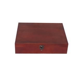Caja de almacenamiento de madera rectangular hecha a mano, caja de regalo para joyería, embalaje artesanal - Product Image 2
