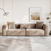 Nordisches Luxus Ecksofa für Wohnzimmer, Einfaches Hotel Villa Samt Modulares Sofa Set