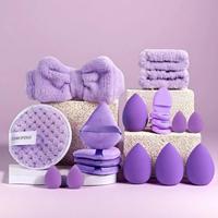 Lot de 20 éponges à maquillage professionnelles triangulaires ultra-douces sans latex, personnalisables avec logo, pour poudre cosmétique, vente en gros OEM/ODM