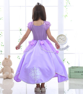 6002 Costume da Principessa Sofia per Bambini, Abito da Festa, Vestito Cosplay all'Ingrosso, Abito Vaporoso per Bambina - Product Image 3