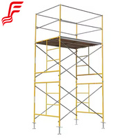 Système d'échafaudage Ringlock de fabrication chinoise, pièces verticales standard rouges de 6,3 pieds, ATPAC Doka Andamios, 1 an de traitement par immersion à chaud