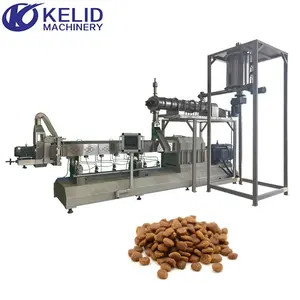 Full Automatic Dry Pet Cat Dog Food Production Line Making Processing Machine Manufacturing Plant
