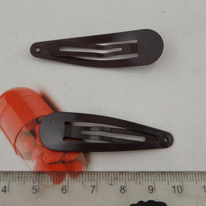 5.0cm coloré sans trou larme métal Snap pinces à cheveux plaine <span class=keywords><strong>BB</strong></span> épingles à cheveux côté Hairgrip enfants Boutique cheveux accessoires - Product Image 5