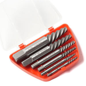 Extracteurs de vis en acier au chrome-vanadium, 4/8 po et 6 po, pour filetages grossiers et fins, forets, outils à main 5 pièces, extracteurs de boulons et vis 6 pièces - Product Image 3
