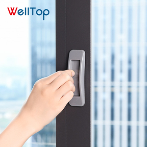 WELLTOP 2021 nueva función pinza <span class=keywords><strong>auxiliar</strong></span> nailon PP tirar vaso de plástico manijas de aleación de aluminio cajones de cocina modelo - Product Image 3